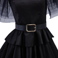 Official Wednesday Addams Costume for Halloween & Cosplay | Netflix Replica - Halloweez