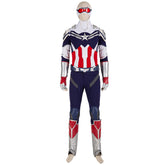 Halloweez Falcon Cosplay Costume for Men, Heroic Captain Suit, Adult Armored Halloween Outfit - Halloweez