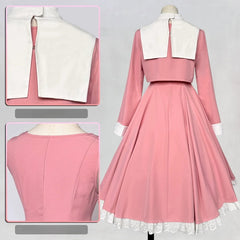 Cardcaptor Sakura Tomoyo Daidouji Pink Dress Cosplay Costume