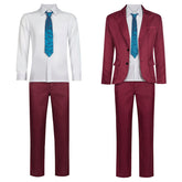 Halloween Clown 2 Dual Delusion Red Clown Suit Cosplay Costume Set - Halloweez