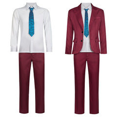 Halloween Clown 2 Dual Delusion Red Clown Suit Cosplay Costume Set - Halloweez