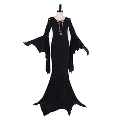 Wednesday Addams Black Dress Cosplay Costume from The Addams Family - Halloweez