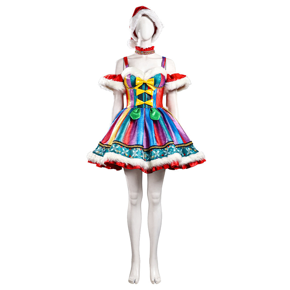 Glimmering Starlight Christmas Costume - A Sequined Festive Dress for Glamorous Holiday Parties - Halloweez