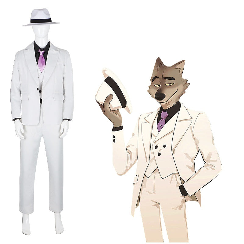 Bad Guys Big Bad Wolf Cosplay Costume Men's Suit Full Set for Stage Performance Role Play - Halloweez