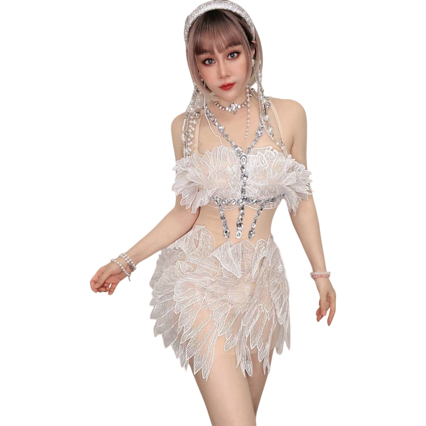 Amazon Cross-Border Luxury Crystal Hair Hoop Light Luxury Style Versatile Face Washing Headband Hair Accessory - Halloweez