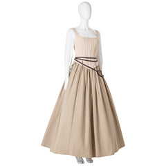 Halloweez Cinderella Cosplay Costume - Elegant Beige Long Skirt Suit - Halloweez