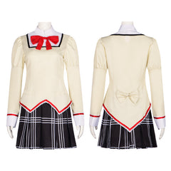 Magical Girl Madoka Cosplay Costume Akemi Homura Tomoe Mami School Uniform Sailor Suit JK Uniform - Halloweez
