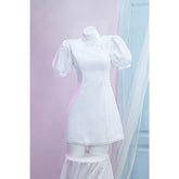 Halloweez Anime Cosplay - Marin Kitagawa White Nurse Cosplay Costume - Halloweez