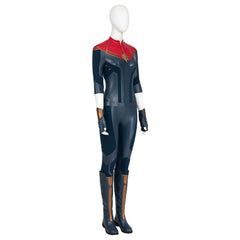Halloweez Captain Marvel II Carol Danvers Battle Suit Cosplay Costume Set - Halloweez