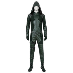 Halloweez Green Arrow Final Suit - Oliver Queen Season 8 Cosplay Costume - Halloweez