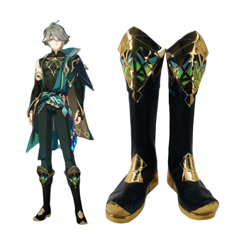 Genshin Impact Alhaitham Cosplay Shoes for Anime Conventions and Role Play - Halloweez