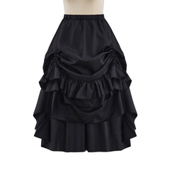 Medieval Gothic Black Bustier Cosplay Costume - Halloweez