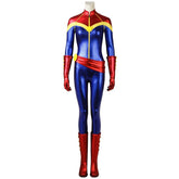 Halloweez Captain Marvel Cosplay Costume - Avengers Themed Jumpsuit for Halloween - Halloweez