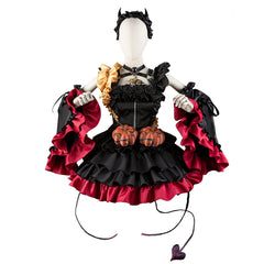 UTAU Kasane Teto Cosplay Costume - Anime Vampire Demon Dress for Halloween - Halloweez