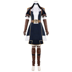 Halloweez Arcane Caitlyn Cosplay Costume - The Sheriff of Piltover Uniform Dress for Halloween Carnival - Halloweez