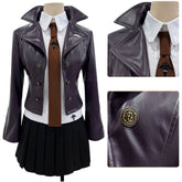 Danganronpa Kirigiri Kyoko Casual Cosplay Costume - Premium Leather Material Cosplay Outfit for Anime Conventions - Halloweez