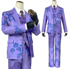 Halloweez Anime Cosplay Costume - Seishu Inui Uniform Coat with Purple Unicorn Kirin Design - 7Pcs Halloween Gift - Halloweez