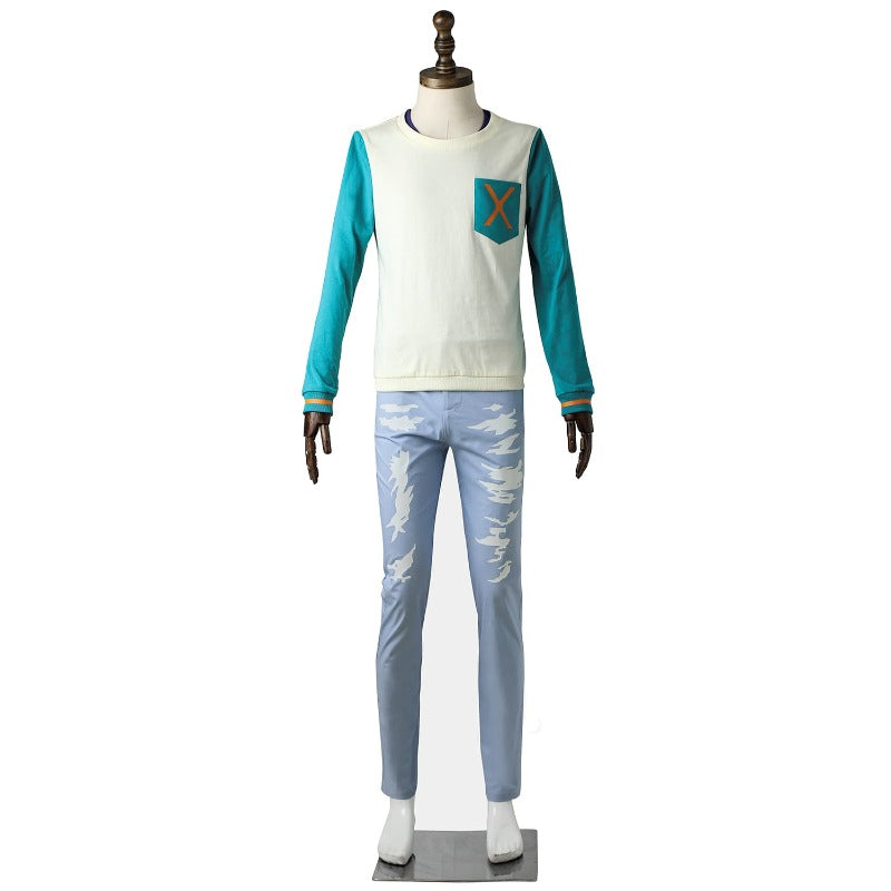 Halloweez! Sakisaka Muku Daily Sweater & Black Pants Cosplay Costume for Adults - Halloweez