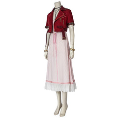 Stunning Final Fantasy VII Aerith Gainsborough Cosplay Costume - Embrace the Enchantment! - Halloweez