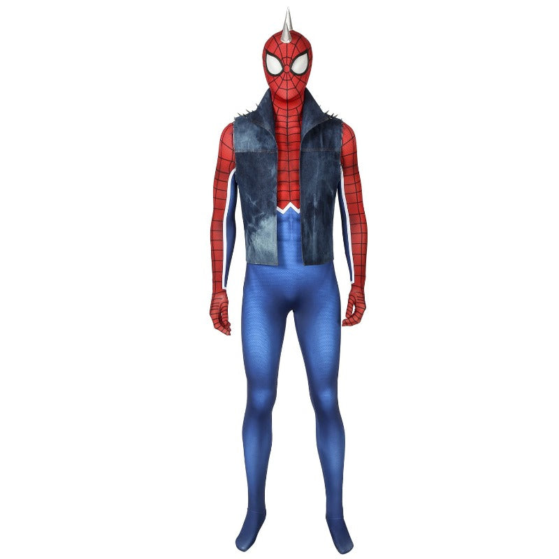 Halloweez Hobart Brown Spider-Man Punk-Rock Cosplay Suit for Enthusiasts - Halloweez