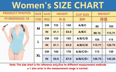 Rainbow Series Dopamine One-Pieces Swimsuit, Celebrity-inspired style Blue Backless Slim Bathing Suit, Sexy Micro Bikini Tankini for Beach Hot Spring - Halloweez