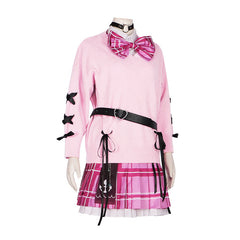 Virtual Streamer VTuber Minato Aqua Sweater-Style Dress Women's Set Game Anime Cosplay Costume - Halloweez
