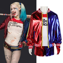 Suicide Squad Harley Quinn Cosplay Costume for Adults and Kids Halloween Performance - Halloweez