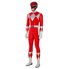 Halloweez Red Ranger Suit - Authentic Power Rangers Cosplay Jumpsuit - Halloweez