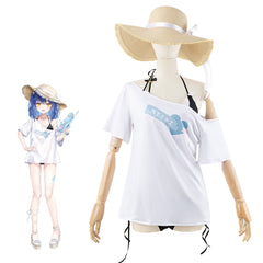 VTuber Amane Kokoro Swimsuit Cosplay Costume for Women - Anime Game Outfit - Halloweez