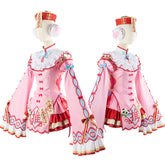 Uma Musume Pretty Derby Air Shakur Halloween Pink Zombie Cosplay Costume Dress - Halloweez