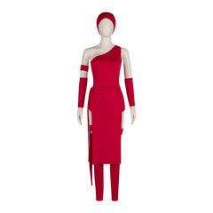 Daredevil 2 Cos Costume Daredevil Hand Elektra Cosplay Performance Red Bodysuit - Halloweez