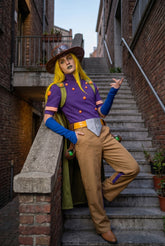 JoJo's Bizarre Adventure: Steel Ball Run Gyro Zeppeli Cosplay Costume Full Set Outfit - Halloweez