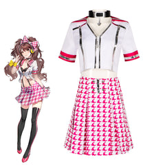 Persona Rise Kujikawa Cosplay Costume School Uniform JK Skirt for Halloween Role Play - Halloweez