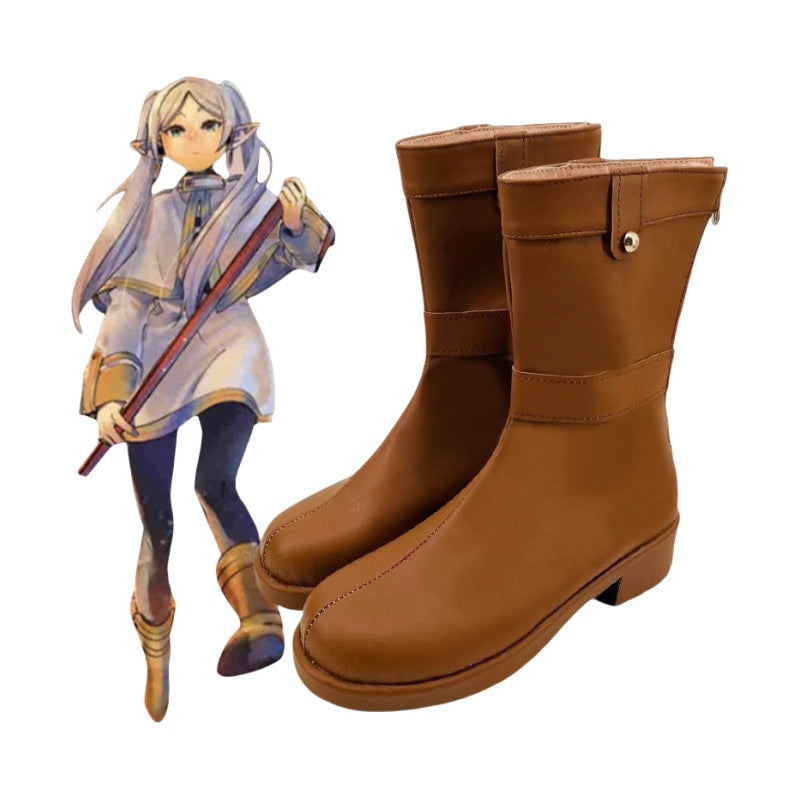 Frieren: Beyond Journey's End Cosplay Shoes for Anime Conventions - Halloweez