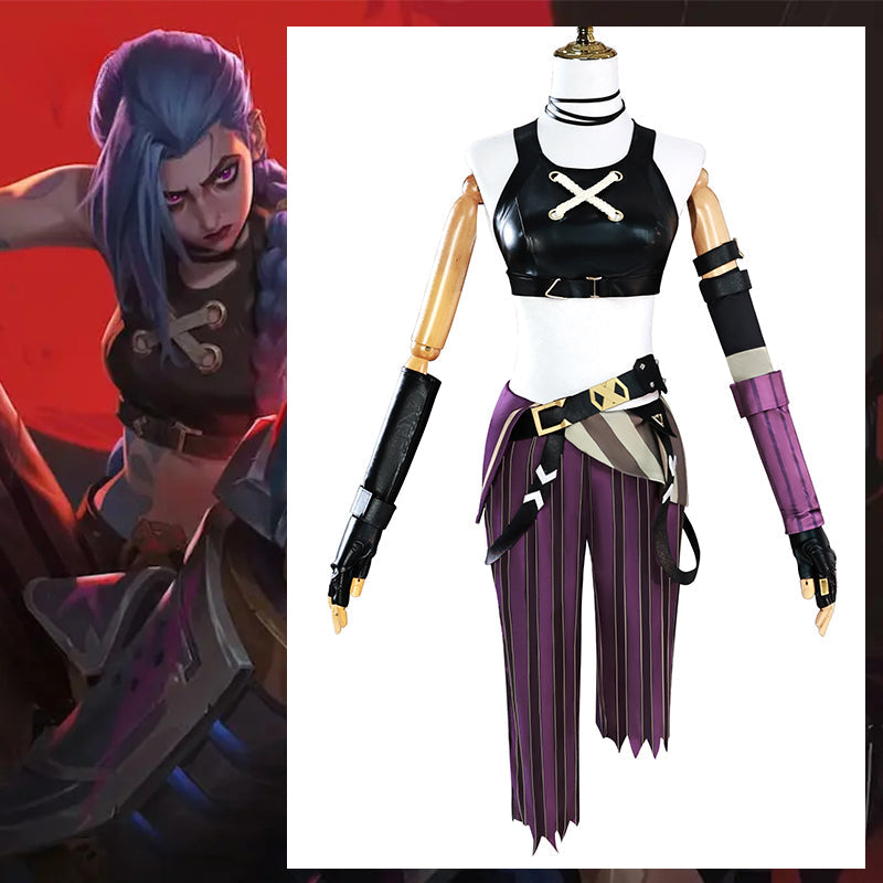 Embrace Chaos with the Jinx Cosplay Costume from Season 2 - Halloweez - Halloweez