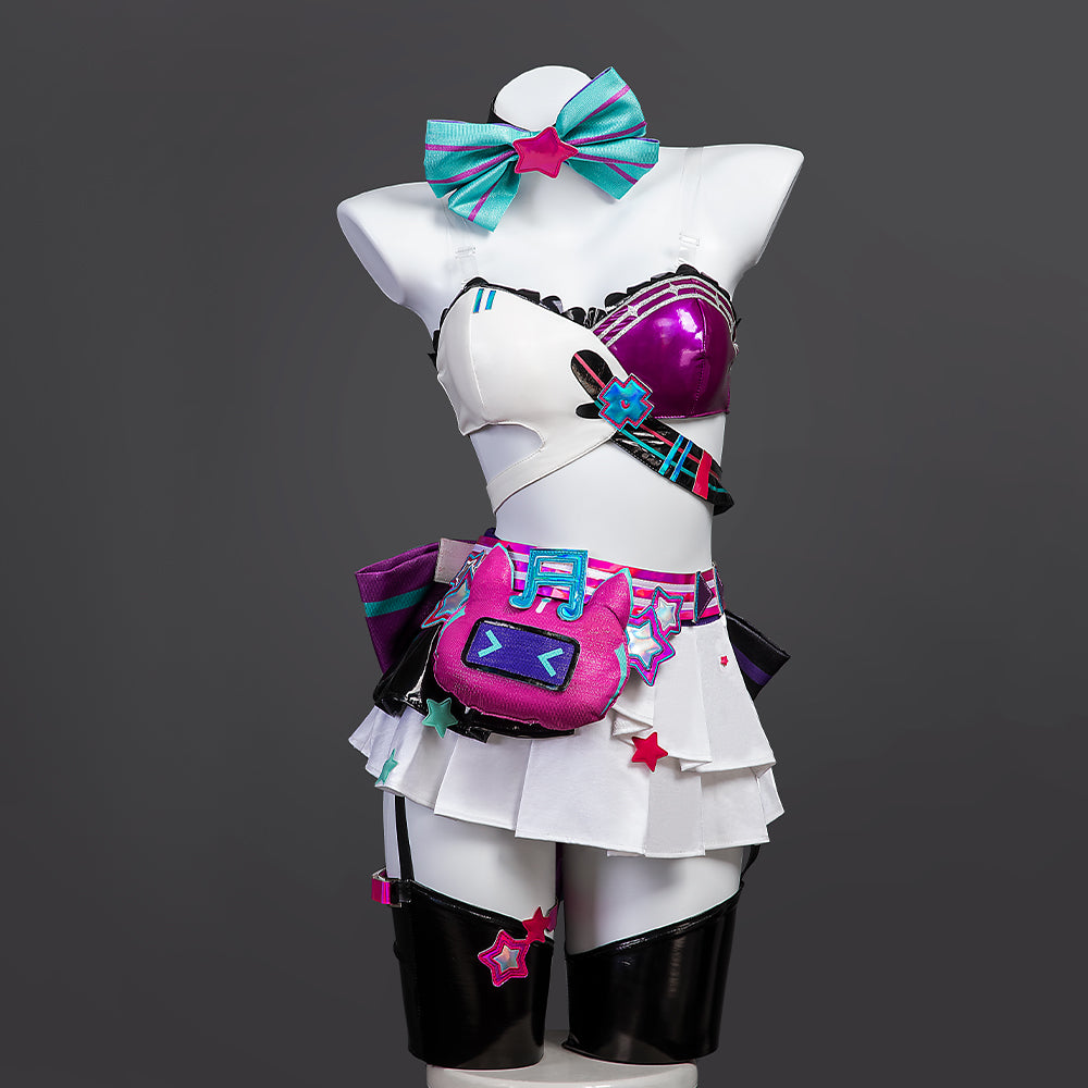 Halloweez Miku Rin Len Uniform Cosplay Costume | Plus Size Anime Halloween Outfit - Halloweez