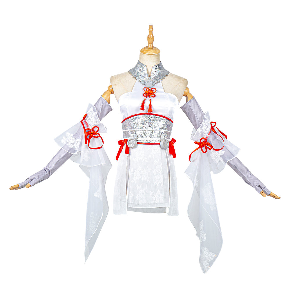 Halloweez - Hu Tao Cosplay Costume from Naraka Game with Tu Yu Waist Accessories for Women - Halloweez