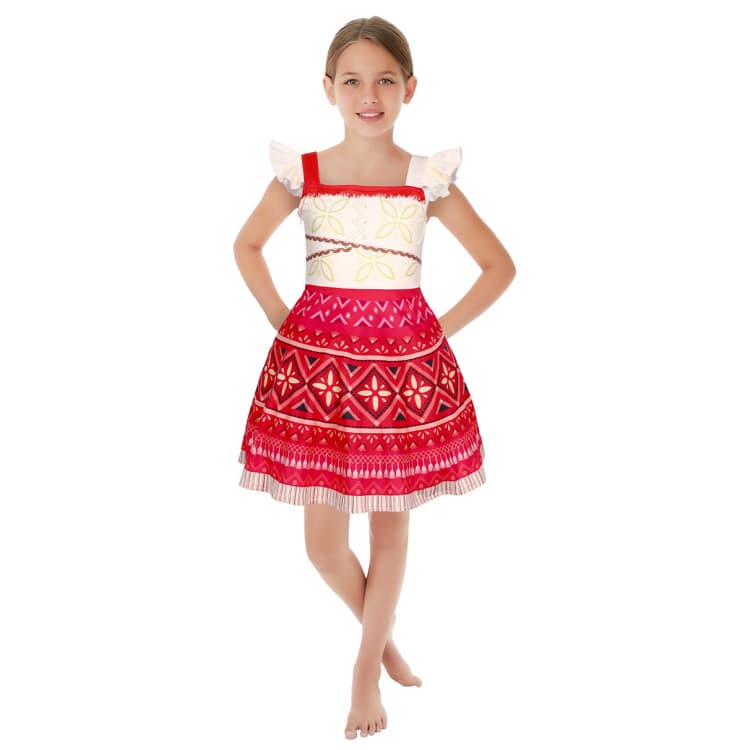 Moana Cosplay Beach Dress Costume for Women Girls Halloween Party Performance - Halloweez