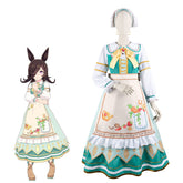 Uma Musume Rice Shower Maid Outfit Anime Cosplay Game Dress Set - Halloweez