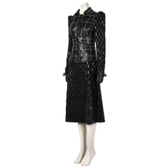 Halloweez Cruella Deville Women's Halloween Costume with Black Leather Jacket and Wig - Halloweez