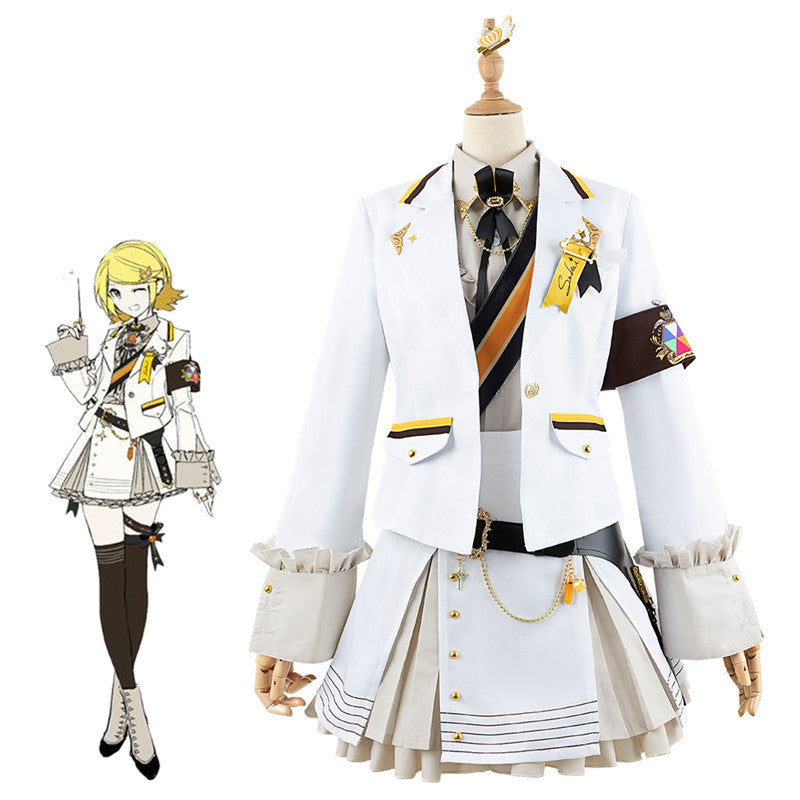 World Project Kagamine Rin Hana Satonori Momoi Airi 2D Anime Costume Set - Project Sekai Cosplay - Halloweez
