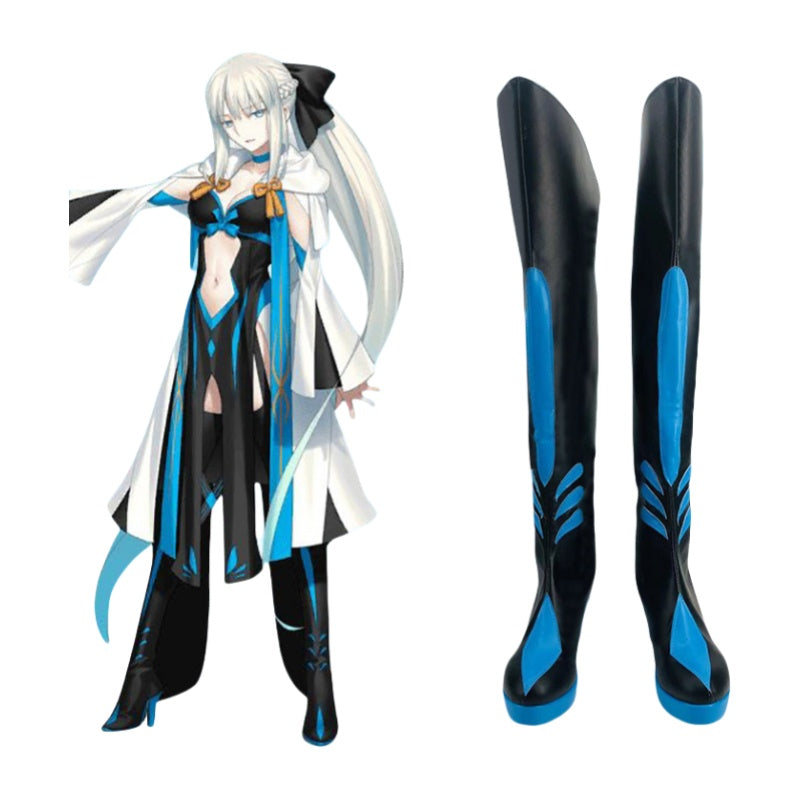 Fate Morgan Cosplay Shoes for Anime Conventions and Performances - Halloweez