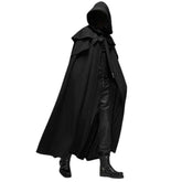 Hooded Cape Medieval Renaissance Gothic Cloak Halloween Cosplay Stage Performance Costume - Halloweez