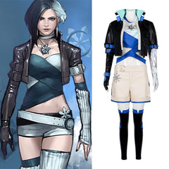 Marvel Contest of Champions Ice Moon Flower Snow Cosplay Costume for Female Stage Performance - Halloweez