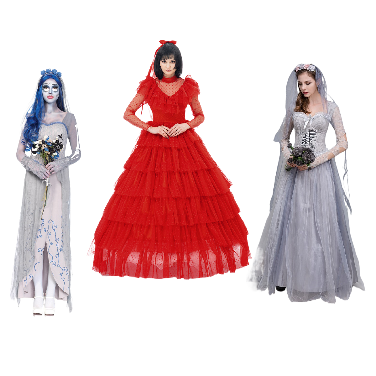New Halloween Costume – Horror Ghost Bride Dress, Zombie Outfit for Cosplay, Themed Parties & Performances - Halloweez