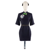 Blue Sunohara Shun Anime Cosplay Female Cheongsam - Blue Archive Cosplay Costume - Halloweez