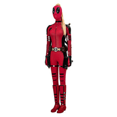 Deadpool & Wolverine Lady Deadpool Cosplay Costume Custom for Halloween Expo