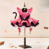 Cardcaptor Sakura Cosplay, Custom Black Cat Thunder Battle Outfit for Halloween Comic Con