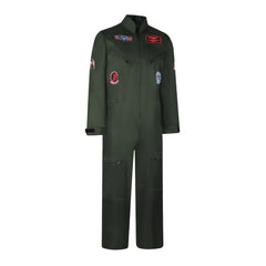 Halloween Top Gun Pilot Costume Cosplay Jumpsuit for Bar Party Sports Performance - Halloweez