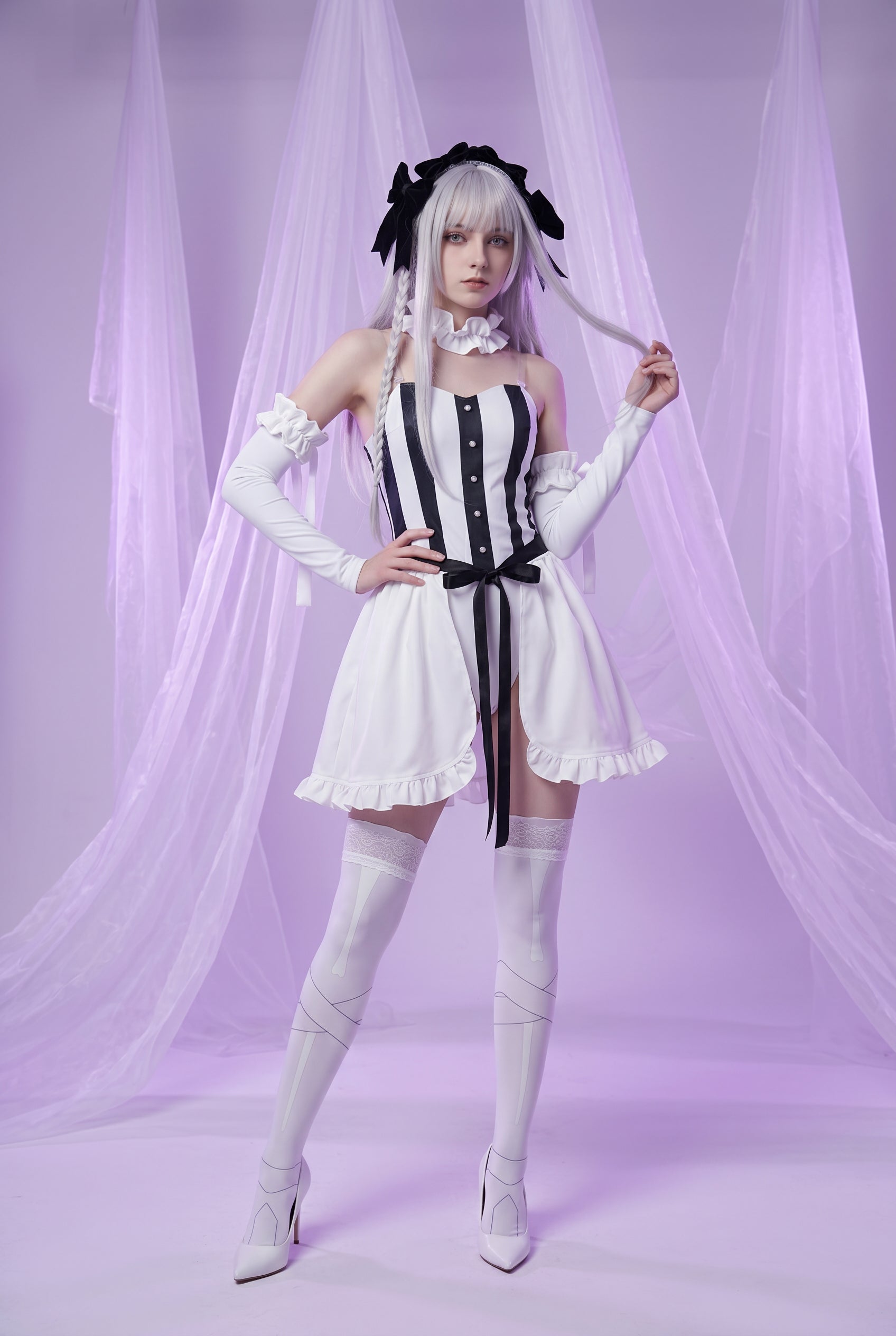 Fate/strange Fake Francesca Prelati Full Cosplay Costume, Complete Anime Outfit for Cosplay Party - Halloweez